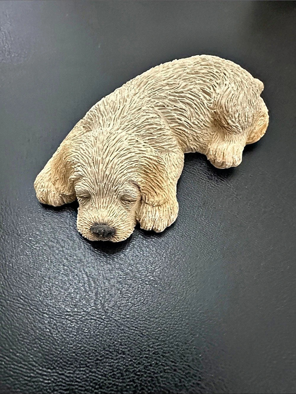 Vintage 86 Sandicast Lil Snoozers Sleeping Golden Retriever Yellow Lab Puppy S02